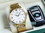 Swiss Clone Vacheron Constaintin Patrimony Gold Watch White Dial 40mm